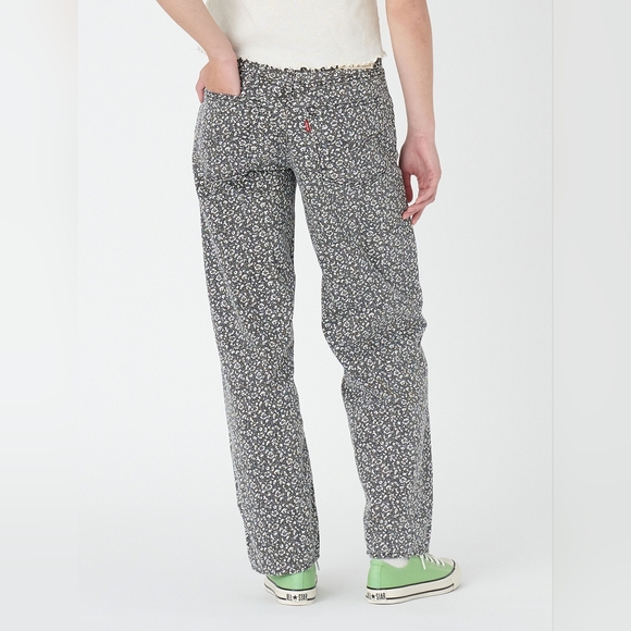 NWT Levi's Premium Moonflower Black Floral Print Baggy Dad Jeans 27x30 - Picture 12 of 16